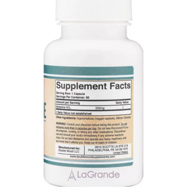 Double Wood  Berberine 500 mg ĳ������ ������� 