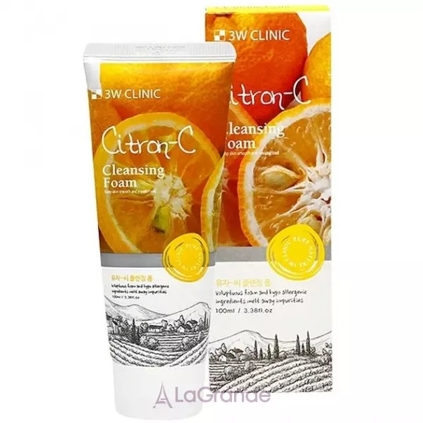 3W Clinic Citron-C Cleansing Foam ����� ��� �������� � ���������� �������