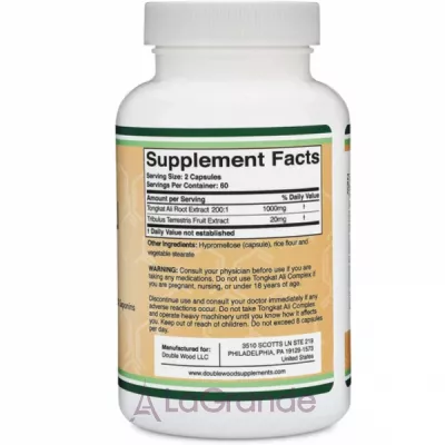 Double Wood Tongkat Ali Complex 1020 mg ��������������� �������� 