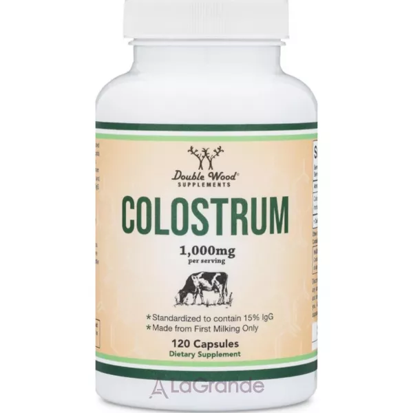 Double Wood Supplements Colostrum 500 mg ����������� ������� 