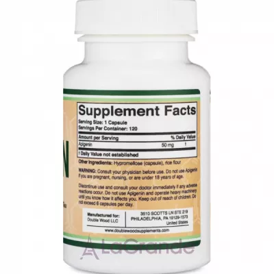 Double Wood  Apigenin 50 mg ĳ������ ������� 