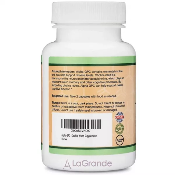 Double Wood Alpha GPC 300 mg ����������� ������� 