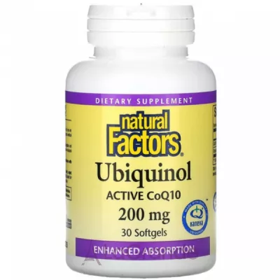 Natural Factors Ubiquinol Active CoQ10 200 mg ����������� ������� 