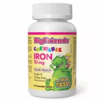 Natural Factors BigFriends Chewable Iron 10 mg ����������� ������� "������ " 10 ��