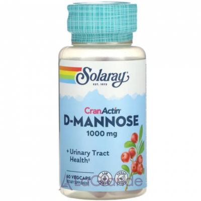 Solaray CranActin D-Mannose 1000 mg ĳ������ ������� 