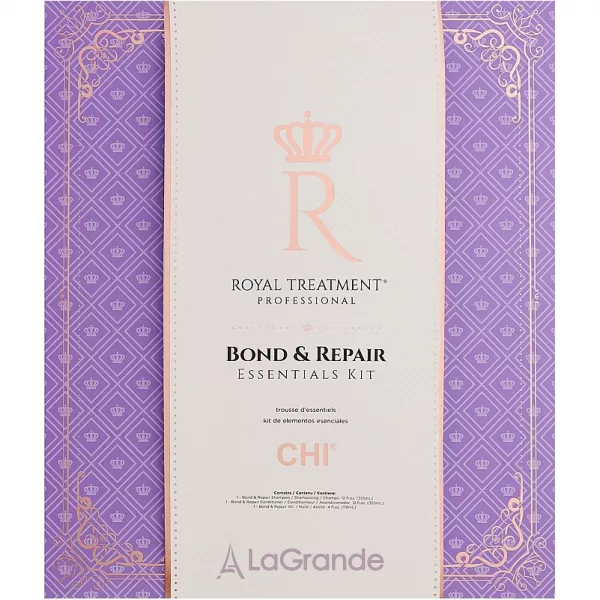 Chi Royal Treatment Bond & Repair Essentials Kit ���� ��� ��� ���� ������� (shm/355ml + cond/355ml + oil/118ml)