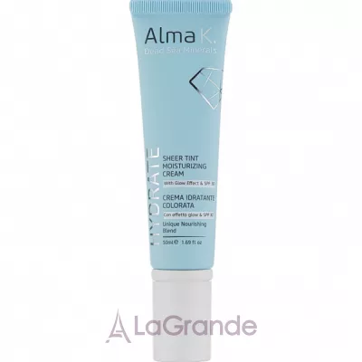 Alma K. Hydrate Sheer Tint Moisturizing Cream With Glow Effect & SPF30 ����-���� ����������� ��� ���� � �������� ������ SPF30