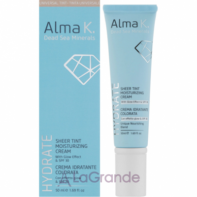 Alma K. Hydrate Sheer Tint Moisturizing Cream With Glow Effect & SPF30 ����-���� ����������� ��� ���� � �������� ������ SPF30