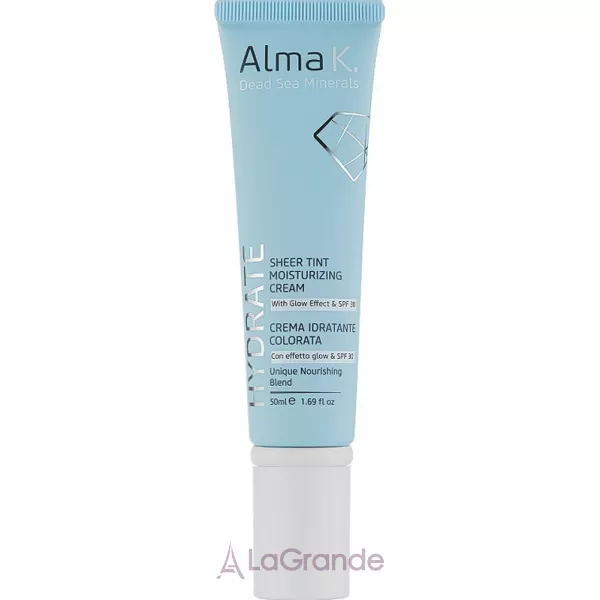 Alma K. Hydrate Sheer Tint Moisturizing Cream With Glow Effect & SPF30 ����-��� �������������� ��� ������� � ������� ����� SPF30