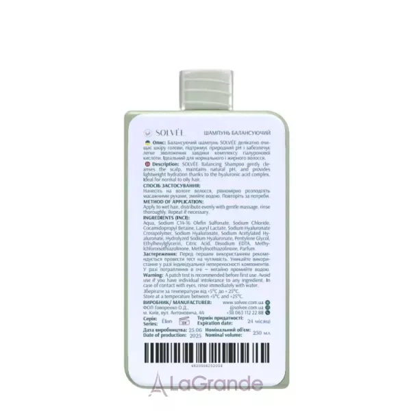 Solvee Elan Shampoo ������������� ������� ��� ���������� � ������ �����