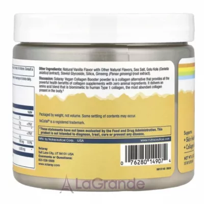 Solaray Vegan Collagen Booster Powder Natural Vanilla ���������� ����������� ��������� ������� ��� ����� �������� ������'� �� ������������ ����