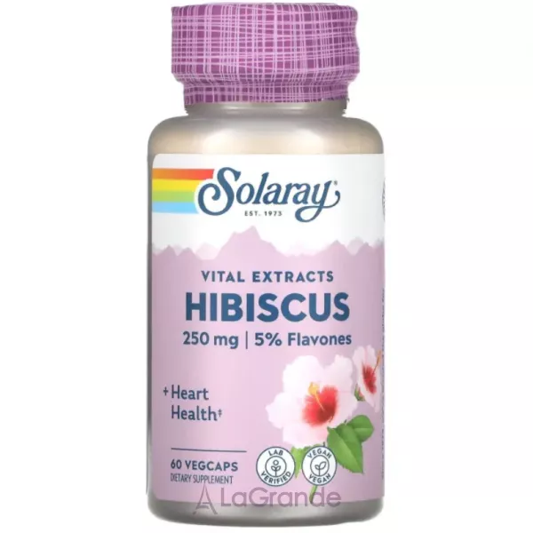 Solaray Hibiscus Flower Extract 250 mg ĳ������ ������� 